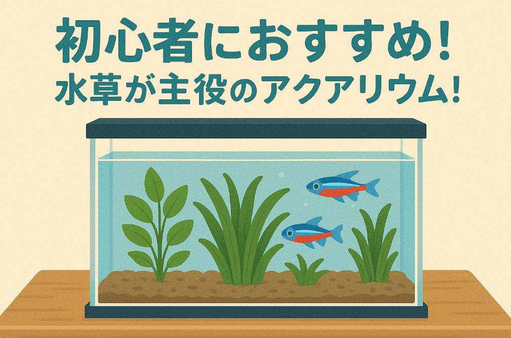 水草が主役のアクアリウム!初心者でも育てやすい水槽レイアウトの魅力