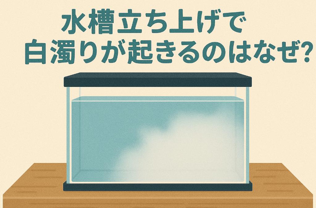 水槽立ち上げ時の白濁り、いつまで続く？原因と自然に消えるまでの目安とは