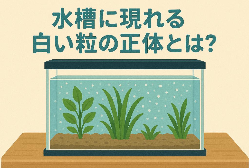 水槽に現れる白い粒の正体とは?放置NGな原因と対策まとめ