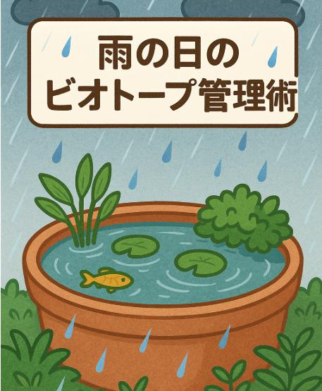 雨の日のビオトープ管理術｜水質を守るための対策と注意点