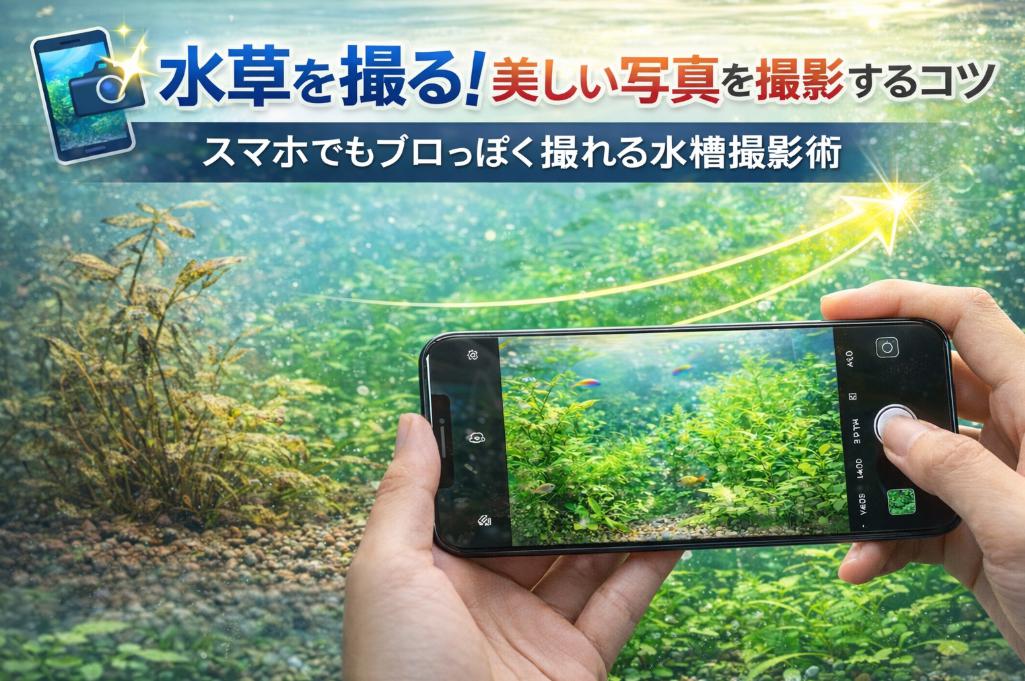 水草を撮る!美しい写真を撮影するコツ|スマホでもプロっぽく撮れる水槽撮影術