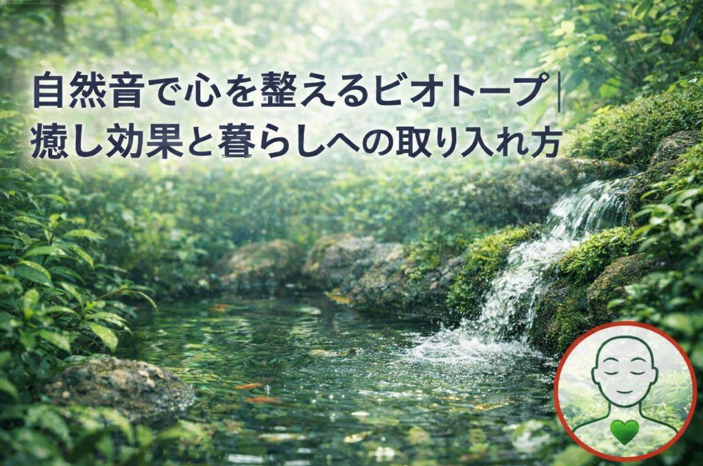 自然音で心を整えるビオトープ｜癒し効果と暮らしへの取り入れ方