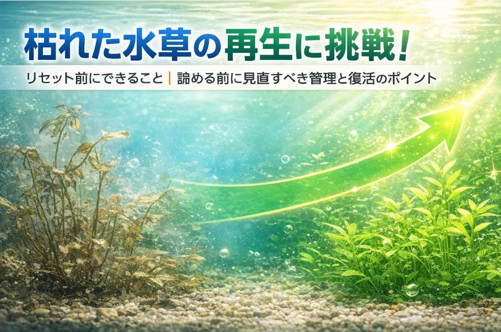 枯れた水草の再生に挑戦！リセット前にできること｜諦める前に見直すべき管理と復活のポイント