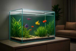 おしゃれなガラス水槽で魅せるモダンアクアリウム|空間に溶け込むインテリア水槽の楽しみ方
