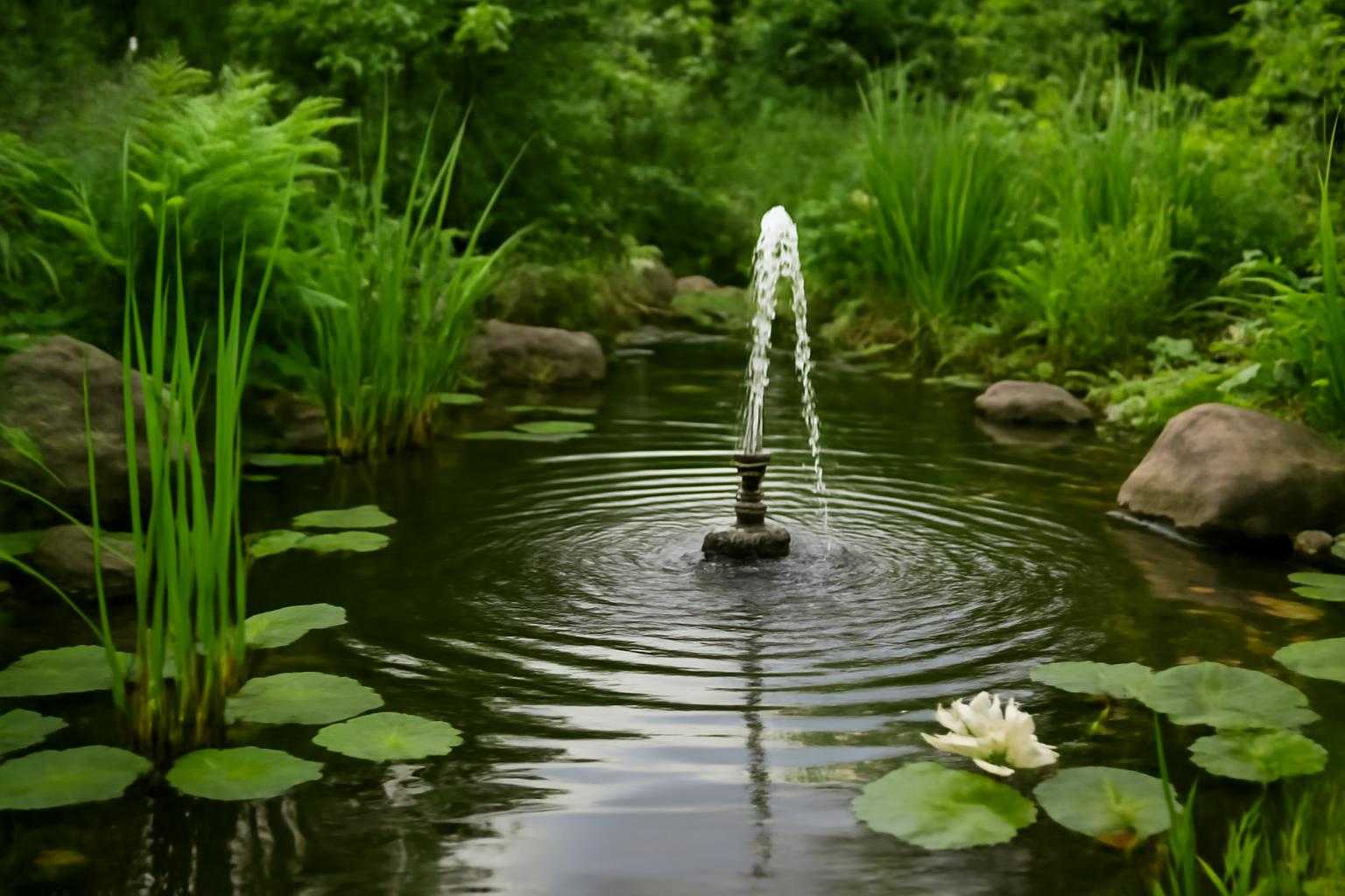 ビオトープに最適なポンプの選び方｜水音で癒される水辺空間の作り方