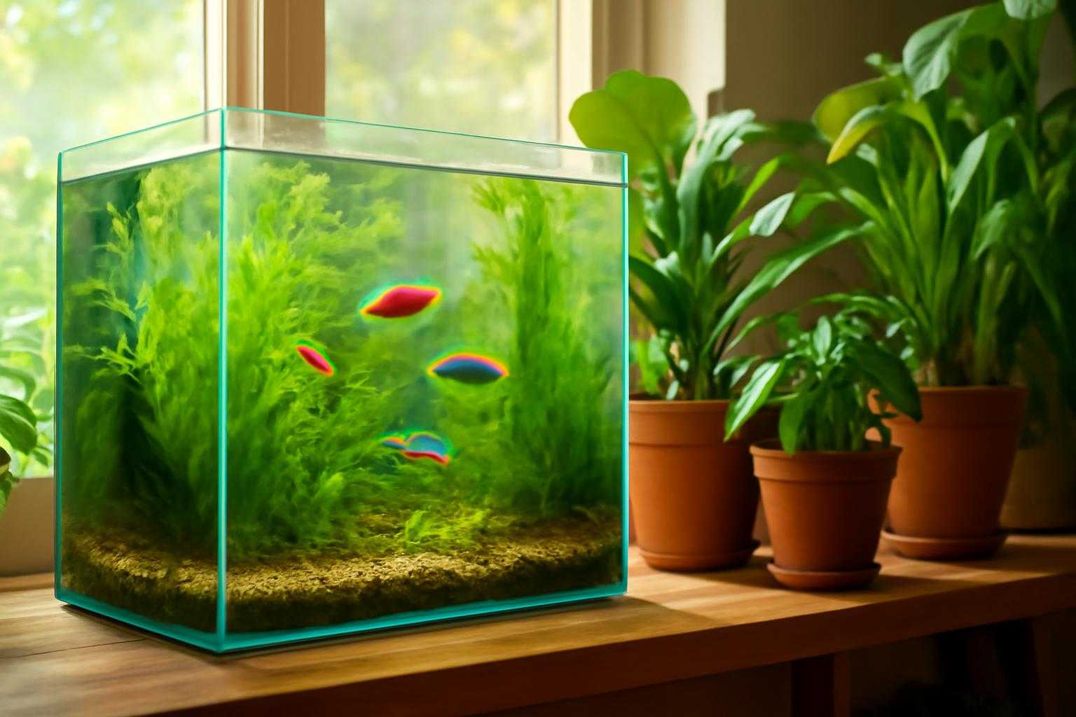 水槽と観葉植物を近くに置く時の相性とは？失敗しない配置方法を解説