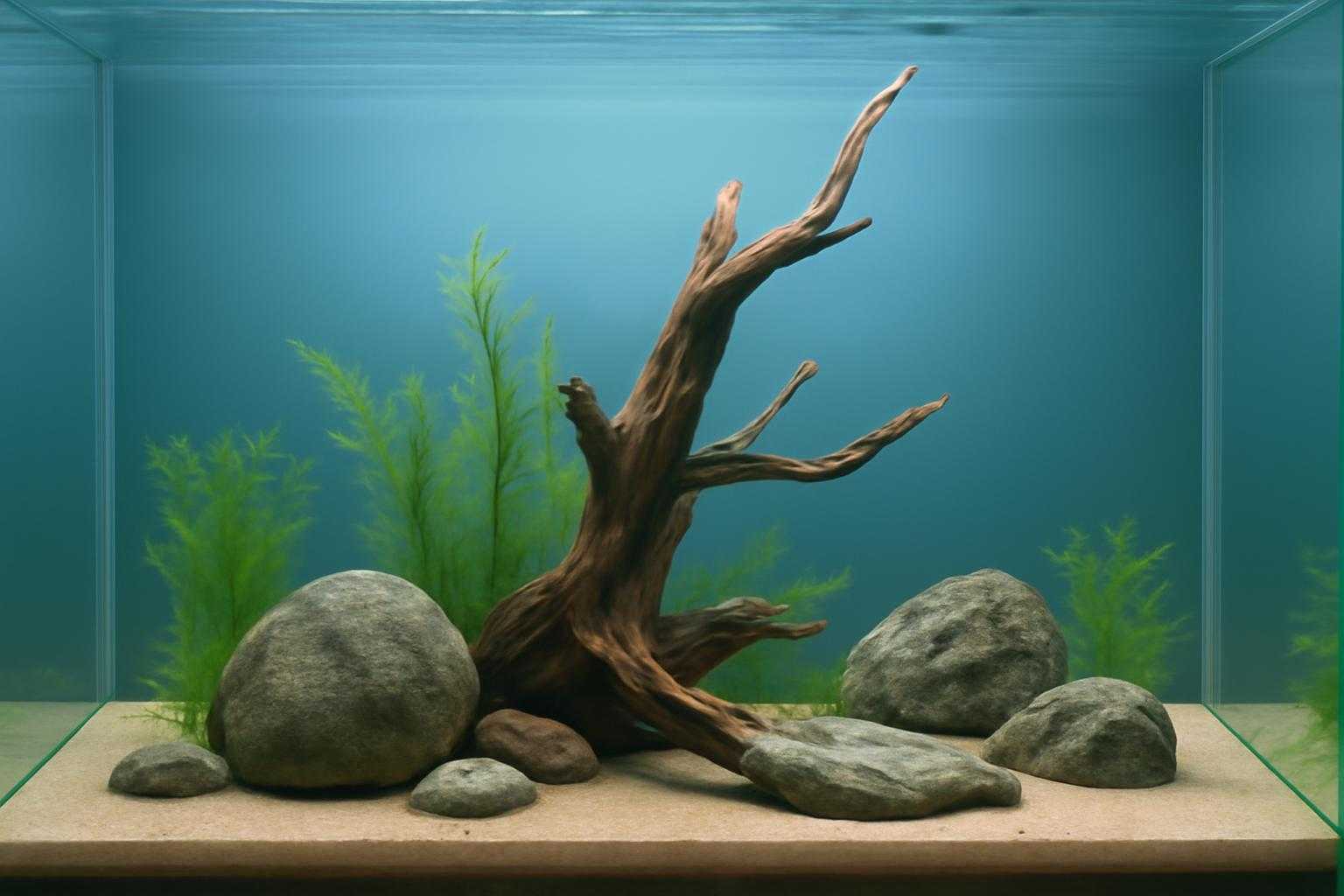 水槽の和風レイアウト完全ガイド|流木と石で作る癒しの水景