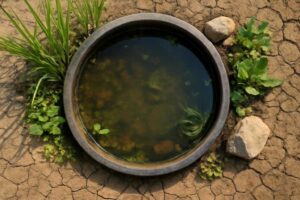ビオトープの水位が下がるのが早い原因と対策｜すぐに実践できる解決方法