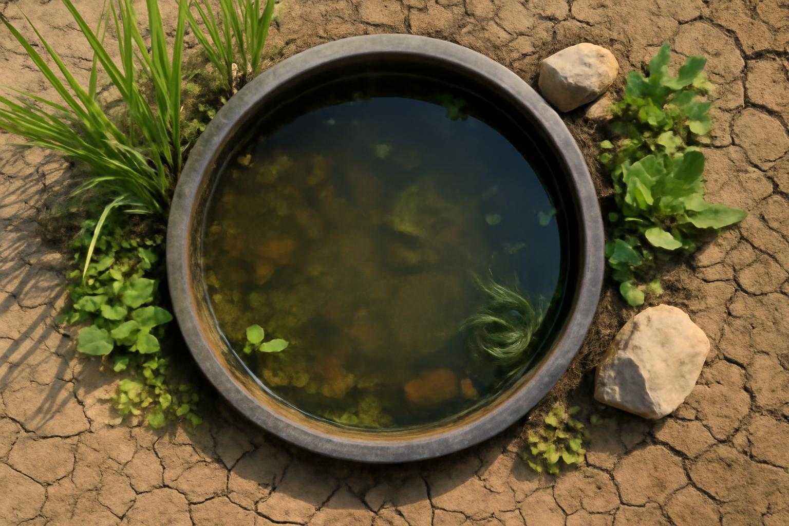 ビオトープの水位が下がるのが早い原因と対策|すぐに実践できる解決方法